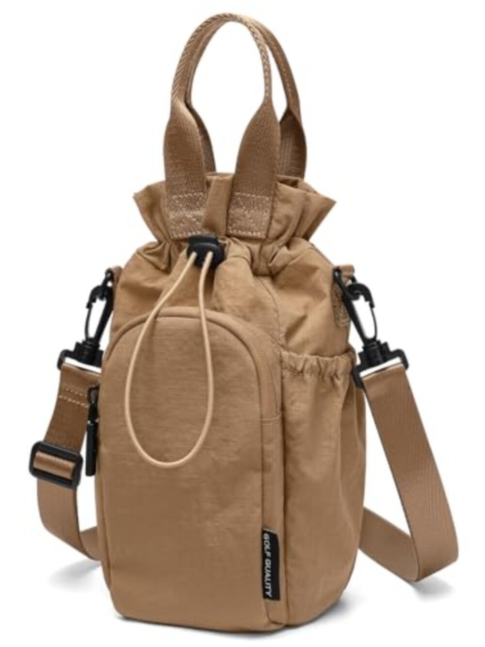 Large Water Bottle Bag Drawstring Crossbody Sling for 32/40/64oz Gym Hiking